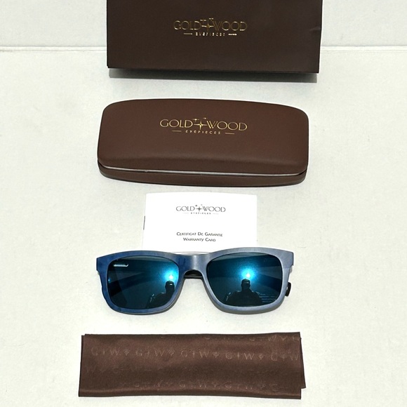 COPY - Gold & wood Sunglass main image 13